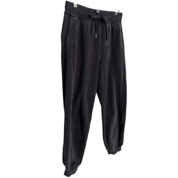 Lululemon Scuba Relaxed High-Rise Jogger Athleisure Women 6 Pull On Cotton Black - Picture 6 of 10